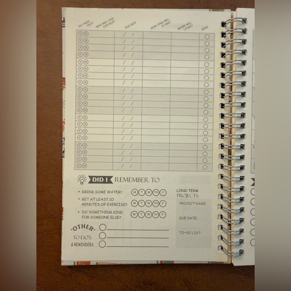 Homework Planner/Organizer Kids Undated School Notebook NEW - Picture 4 of 4